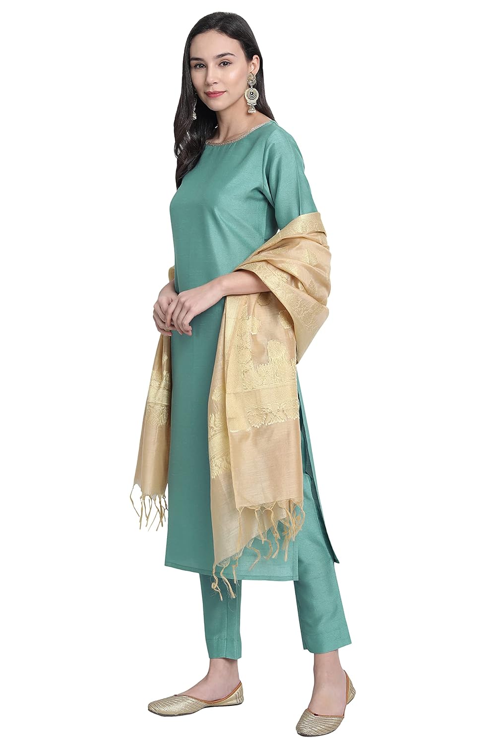 Janasya Women's Art Silk Salwar Suit