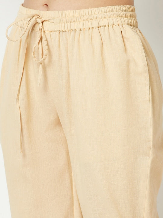 IMARA Bandhani Printed Regular Kurta with Trousers