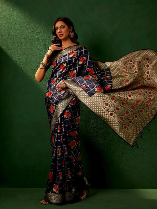 Sangria Woven designed Banarasi Sarees