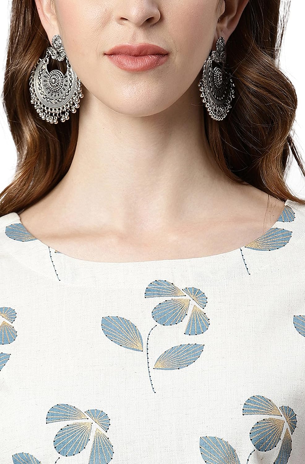 Janasya Women's Cotton Top With Palazzo Set