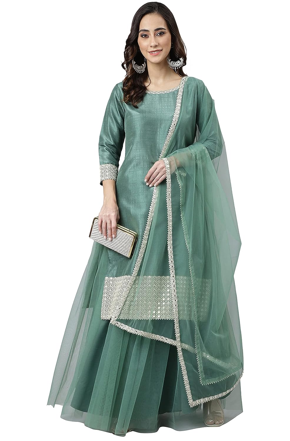 Janasya Women's Polyester Regular Kurta Set