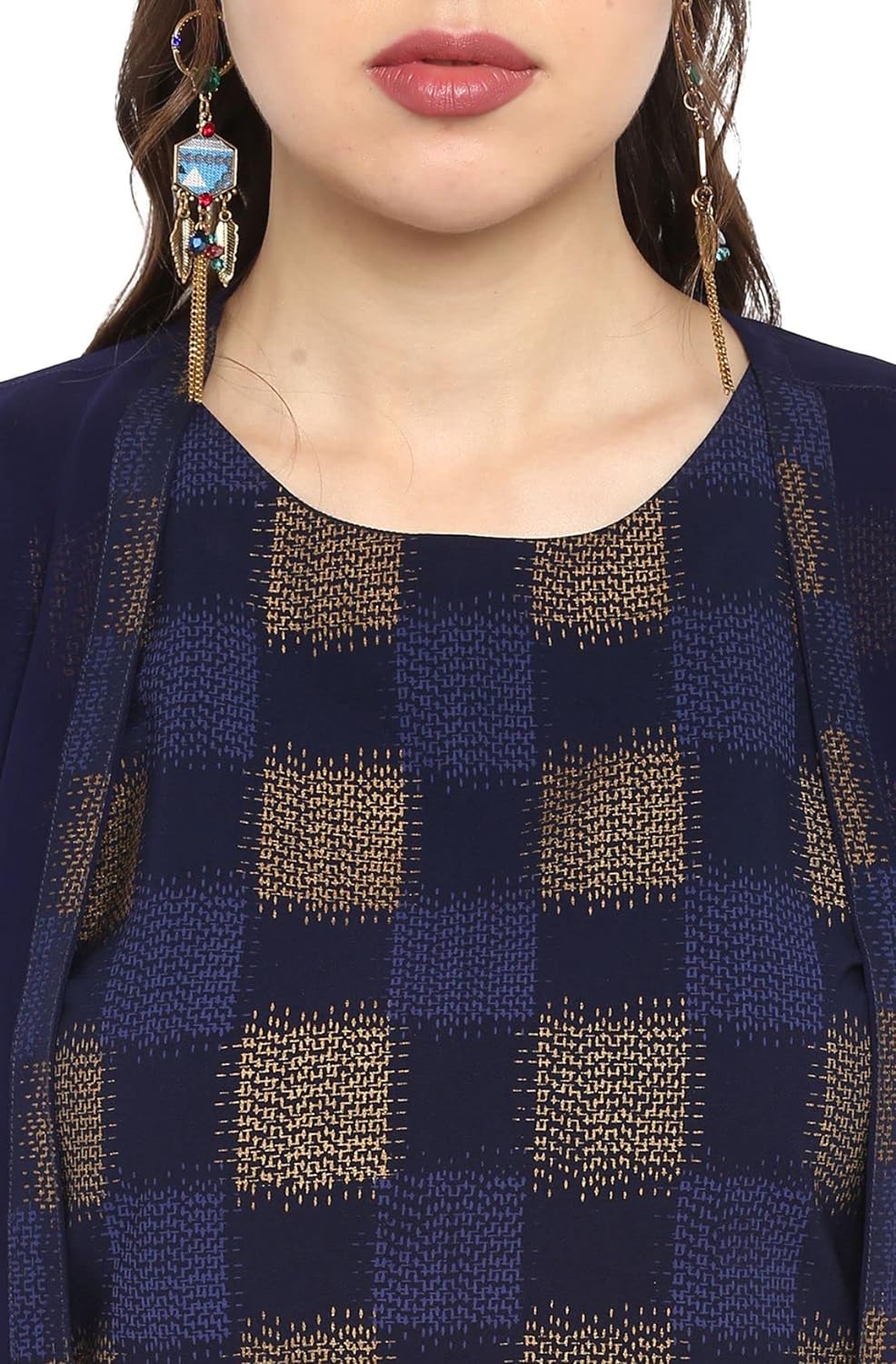 Janasya Women's Poly Crepe Crop Top with Palazzo and Dupatta