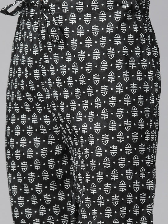Readiprint Fashions Ethnic Motifs Printed Regular Sequinned Kurta with Trousers