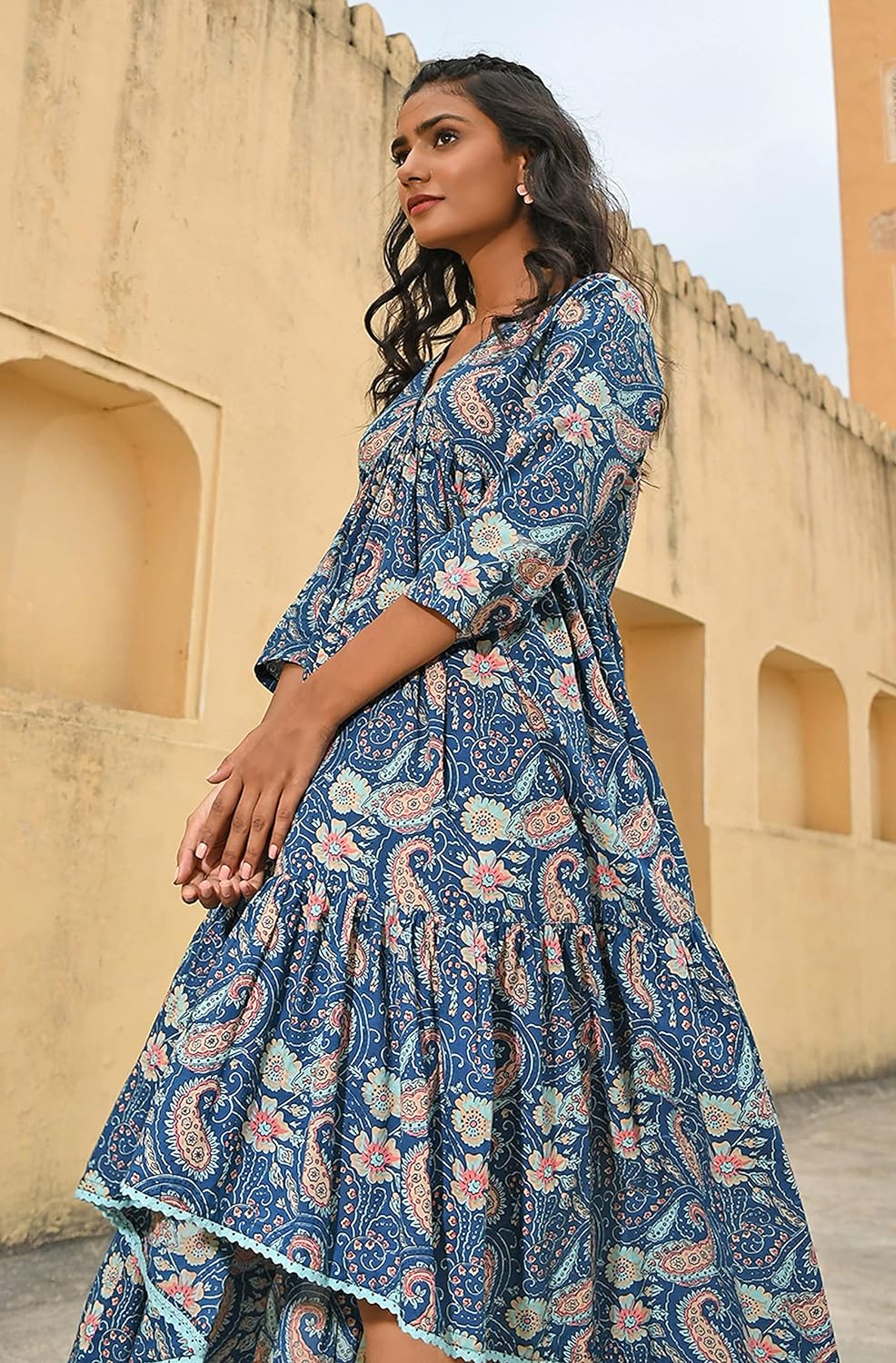 Janasya Women's Midi Dress