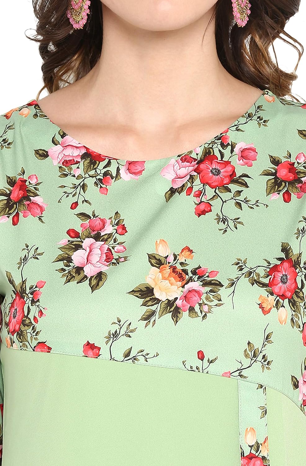 Janasya Women's Poly Crepe Kurta