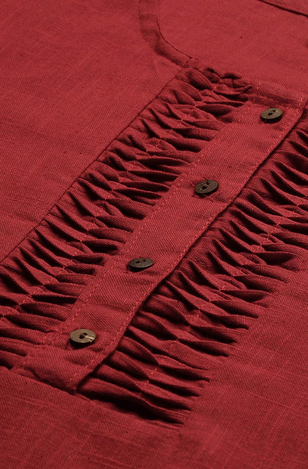 Janasya Women's Regular Cotton Slub Top