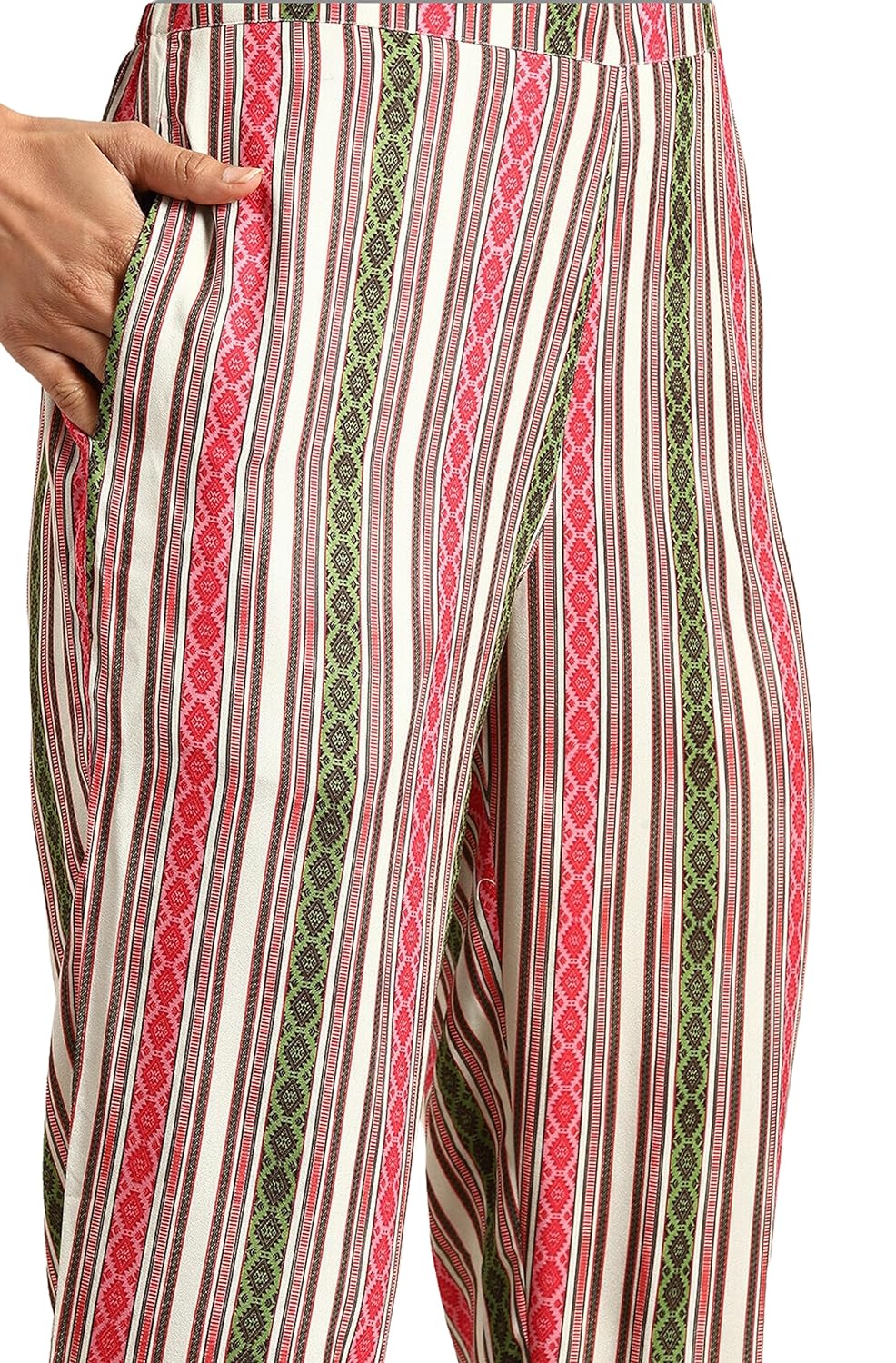 Janasya Women's Multicolor Moss Digital Floral Printed Kurta with Pant