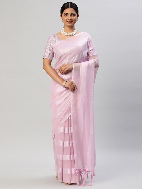 Kasee Striped Satin Saree