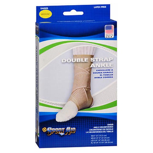 Sport Aid, Sport Aid Double Strap Ankle Support, Count of 1