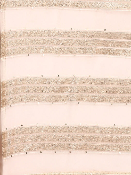 IMARA Ethnic Motifs Yoke Design Thread Work Pleated A-Line Kurta with Trousers & Dupatta