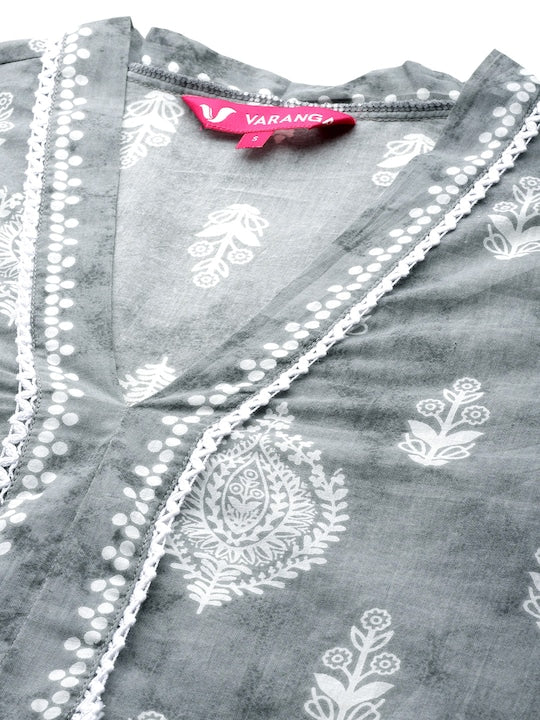 Varanga Women Ethnic Motifs Printed Cotton Kurta