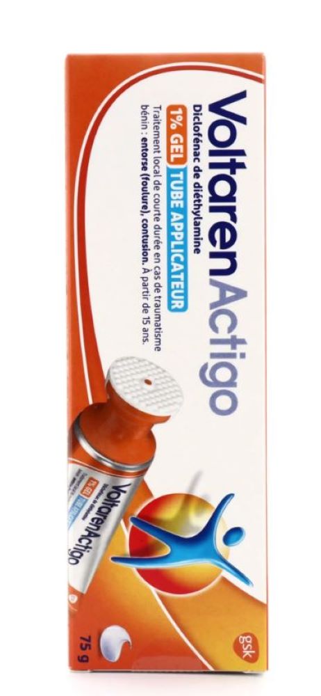 Voltaren Actigo 1% gel applicator tube 75g