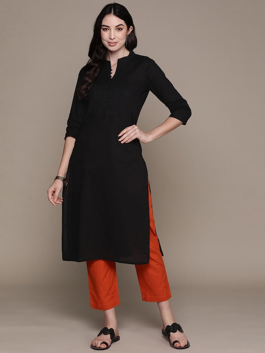 Anubhutee Women Yoke Design Cotton Kurta