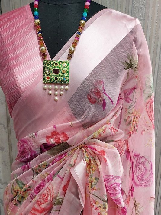 Kalini  Floral Silk Cotton Saree