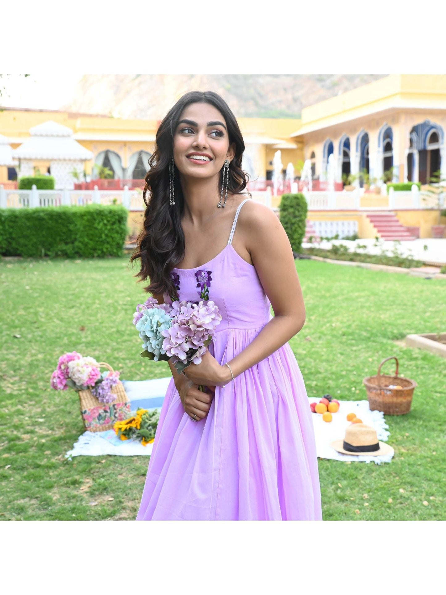 Urbanstree Iris Purple Maxi Dress