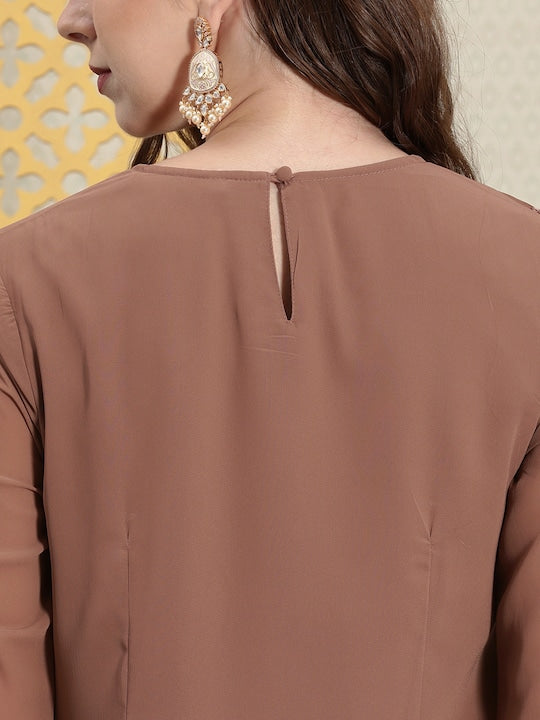 House of Pataudi Jashn Embroidered Sequined Floral Kurta