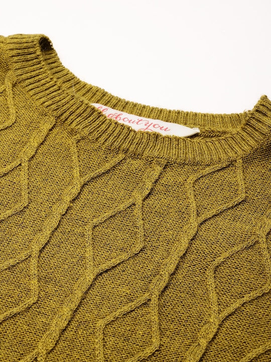 All about you Cable Knit Jumper Dress