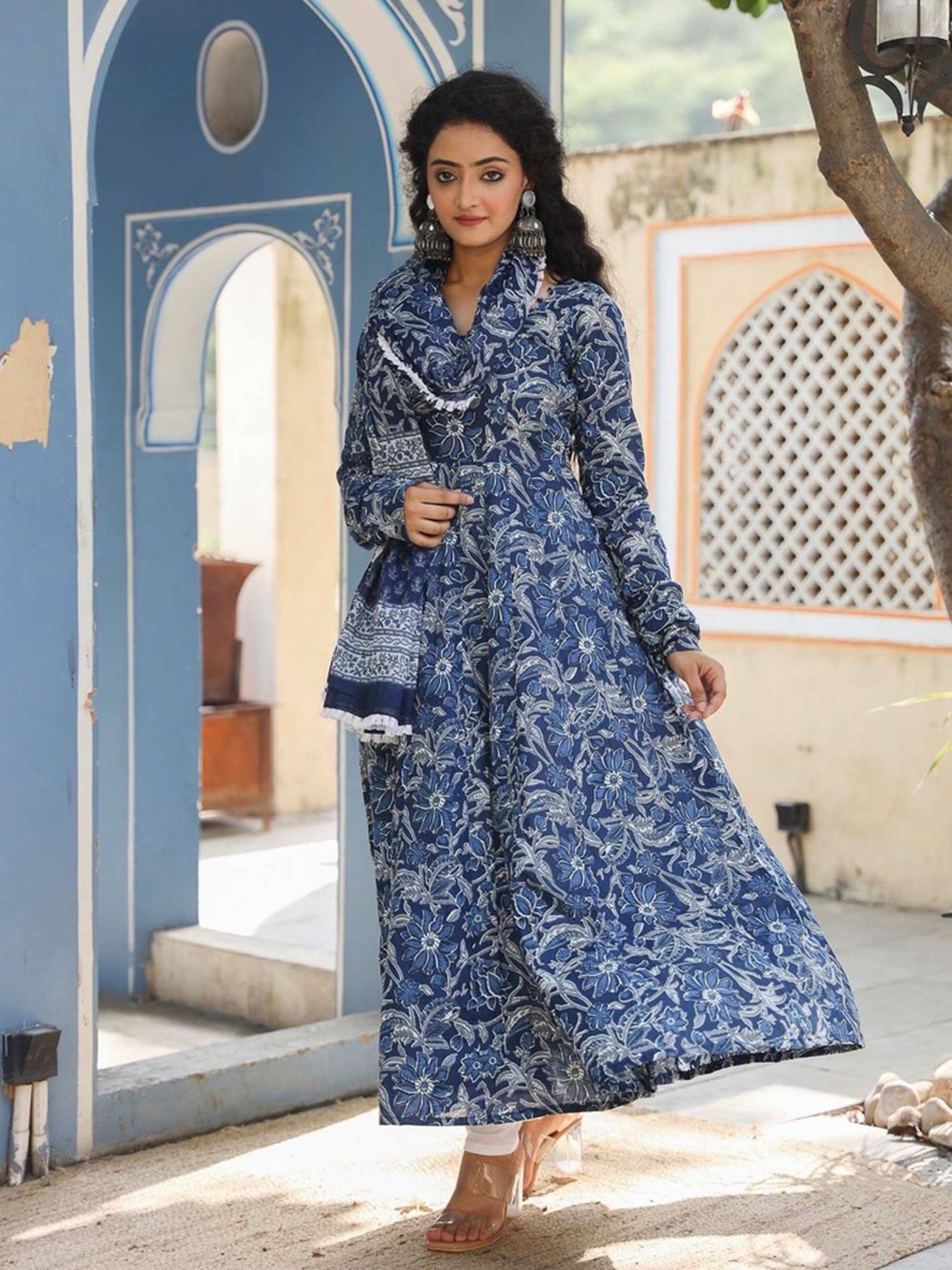 ONEWE INDIA Hema Anarkali (Set of 3)