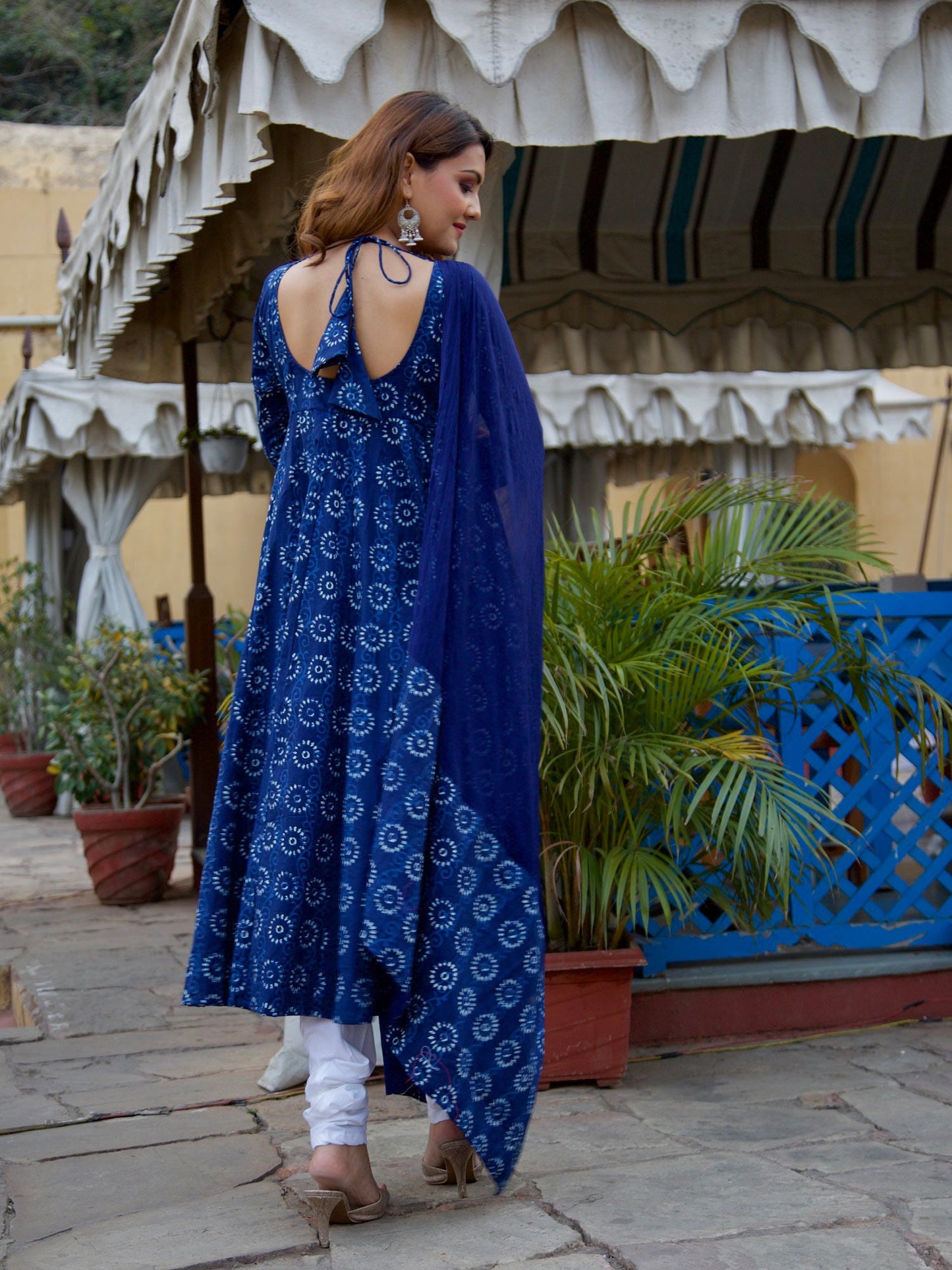 ONEWE INDIA Lata Anarkali Set (Set of 3)