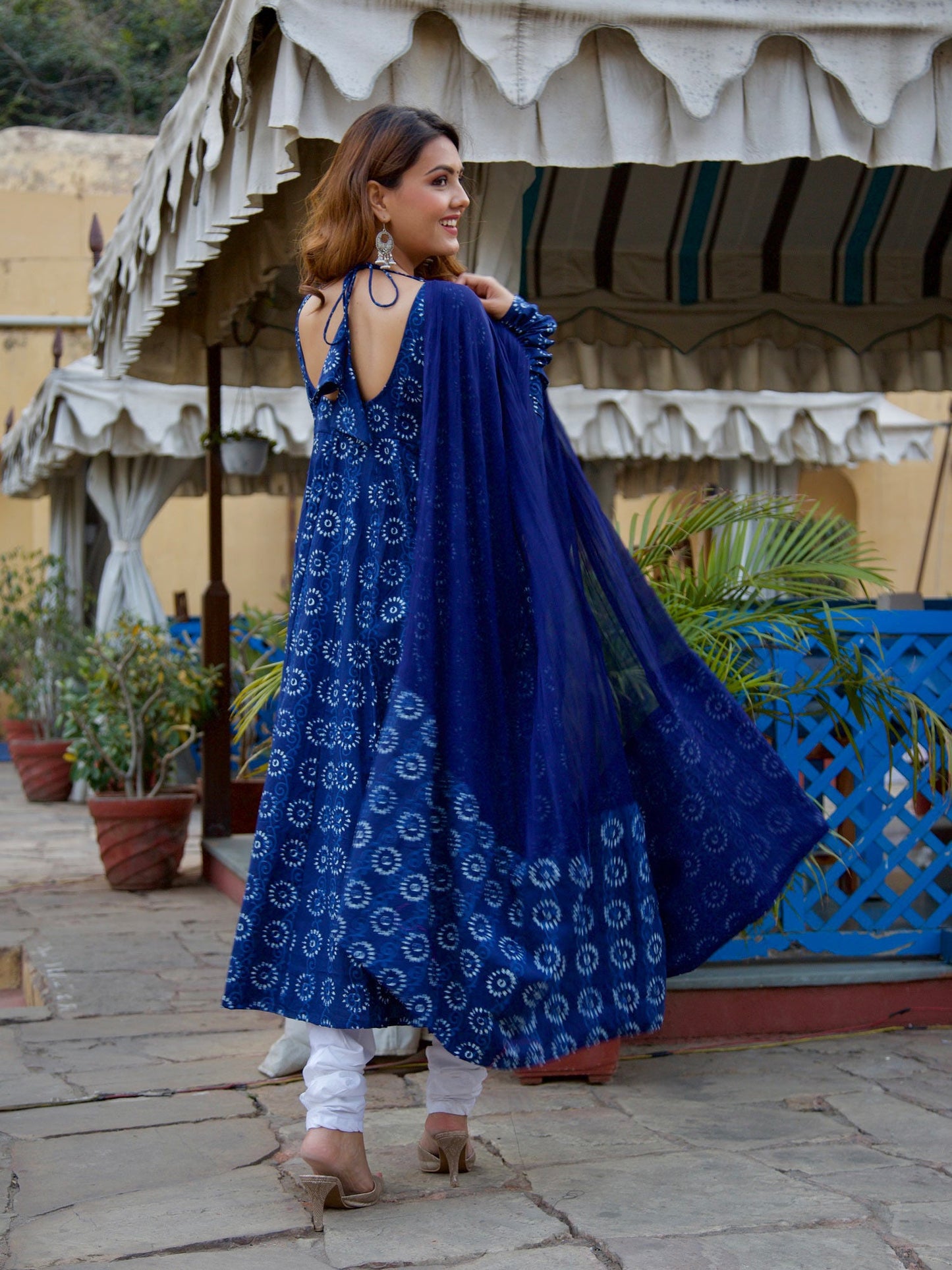 ONEWE INDIA Lata Anarkali Set (Set of 3)