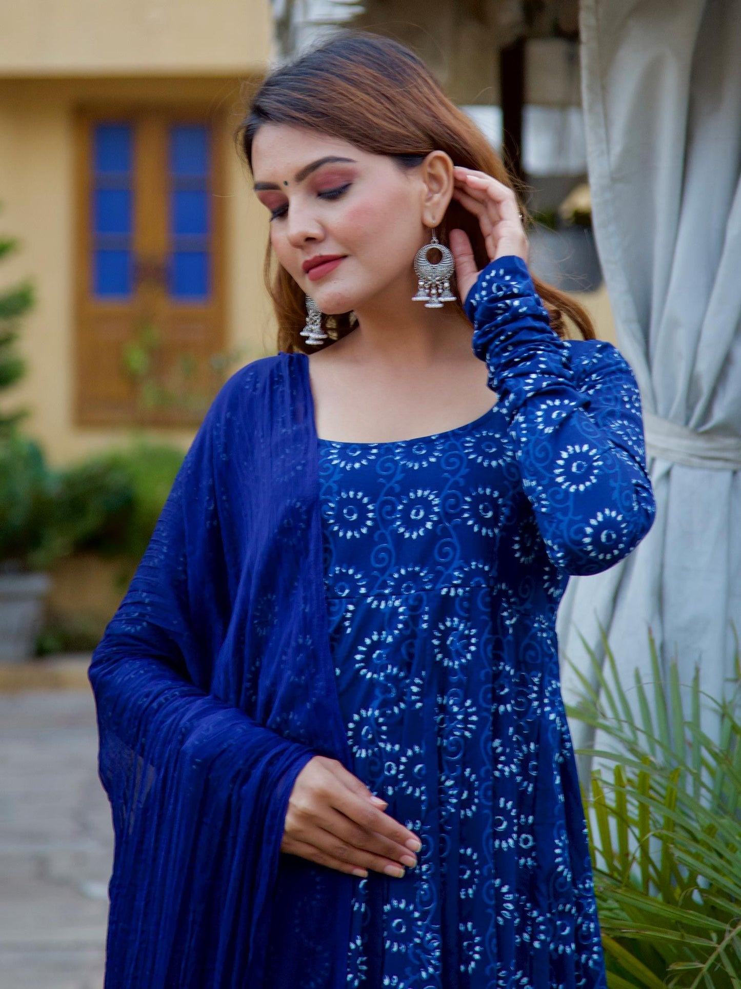 ONEWE INDIA Lata Anarkali Set (Set of 3)