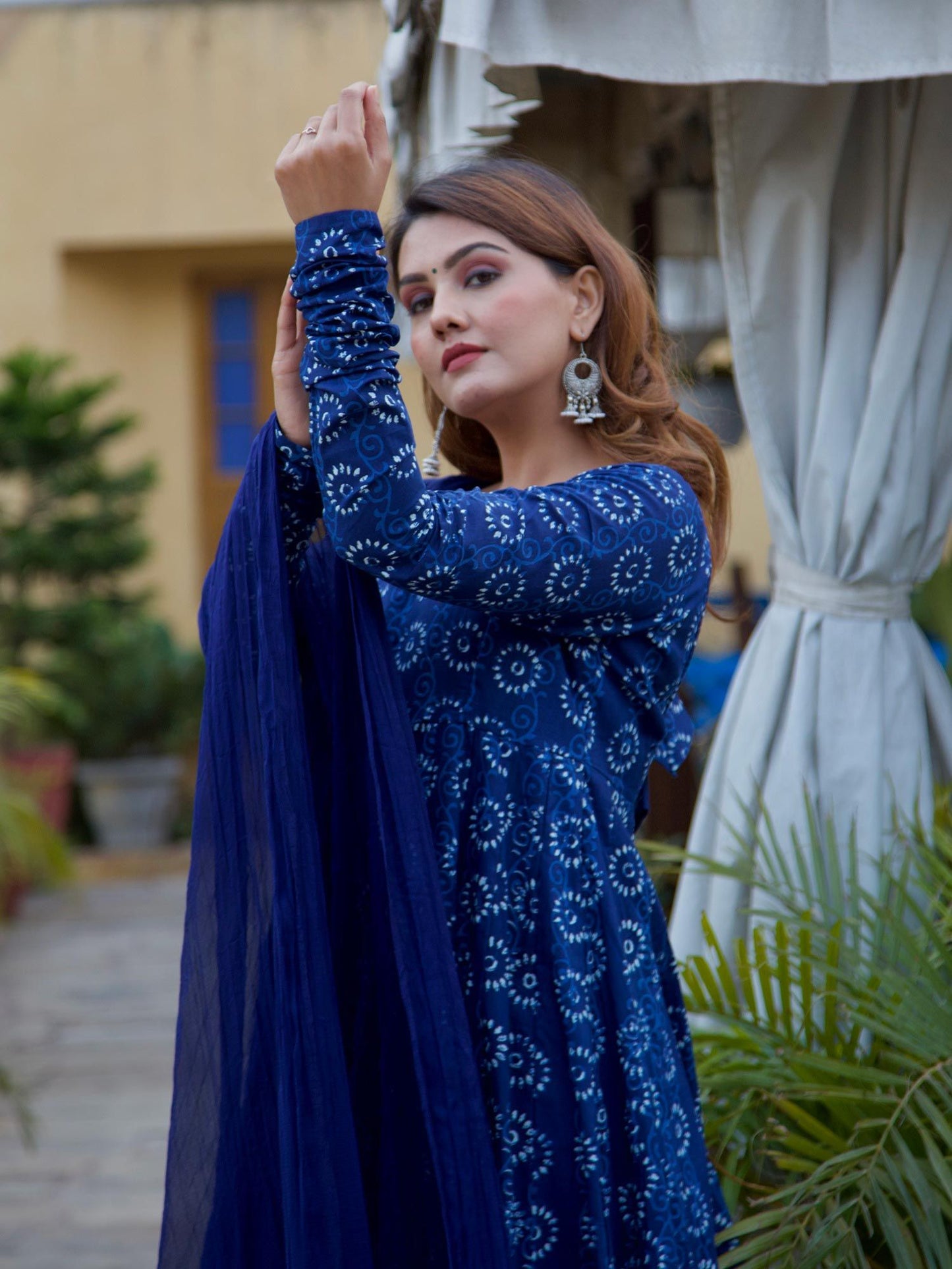 ONEWE INDIA Lata Anarkali Set (Set of 3)