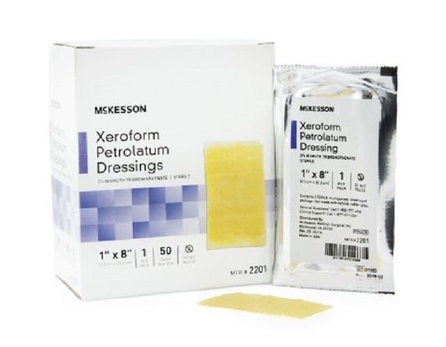 McKesson Xeroform 2201 Petrolatum Dressing, Box of 50