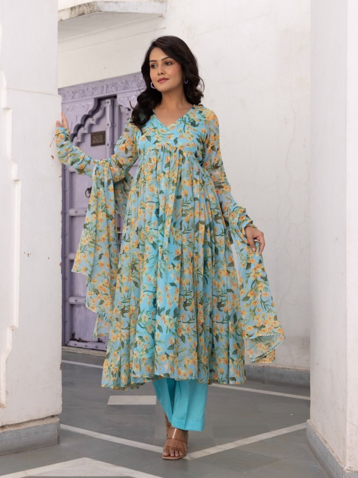 ONEWE INDIA Anchal Suit (Set of 3)