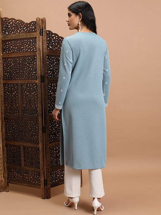 Vishudh Ethnic Motifs Printed Straight Kurta