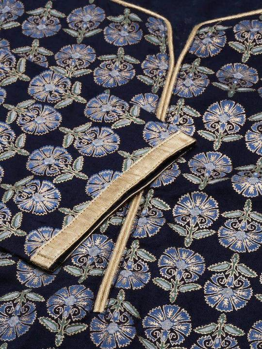 IMARA Ethnic Motifs Printed Straight Kurta