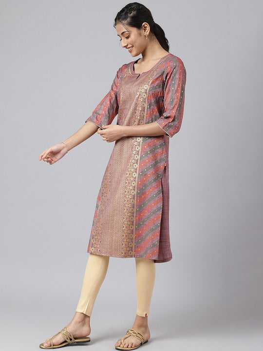 Aurelia Festive Floral Print Kurta