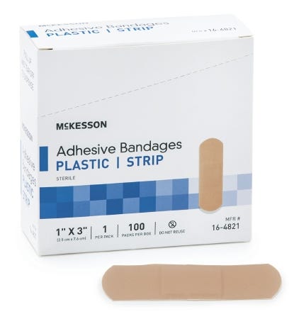 McKesson 164821 Adhesive Strips, Case of 2400