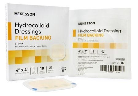 McKesson 1887 Hydrocolloid Dressing, Box of 10