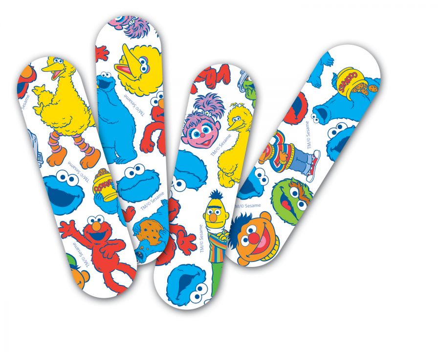 CURAD Sesame Street Adhesive Bandages Cartoon -Case of 12
