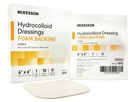 McKesson 1890 Hydrocolloid Dressing Box of 10