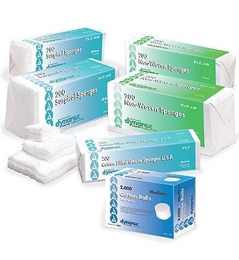 Dynarex 3252 Non-Woven Sponge Case of 4000 26087783
