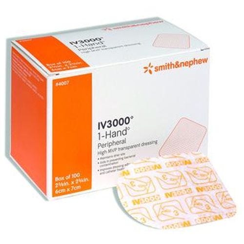 Smith & Nephew IV3000 1 Hand 4008 IV Dressing Box of 50 20787807