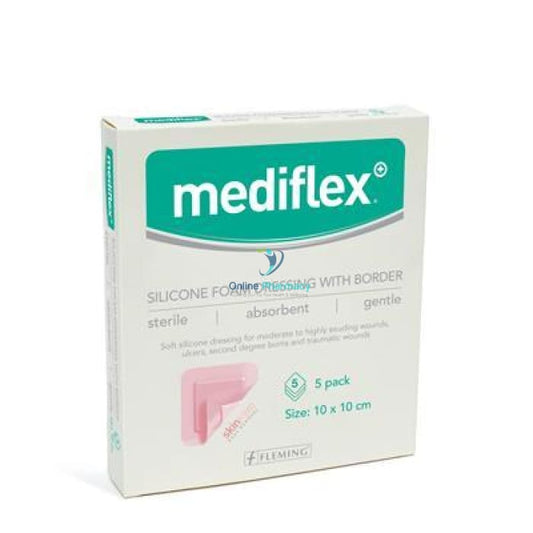Mediflex Bordered Silicone Foam - 5 Pack (Various Sizes)