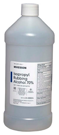 McKesson Isopropyl Alcohol 32 oz. Liquid Bottle, Case of 12