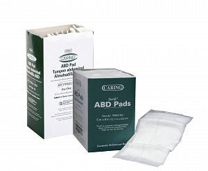Medline Caring Sterile Abdominal Pads, Case of 320