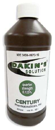 Century Pharmaceutical Dakin's Quarter Strength Wound Antimicrobial Cleanser: 1 Count, 16 oz, Bottle 24522365