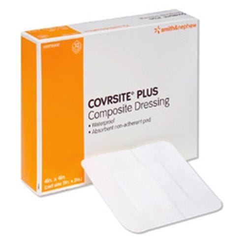 Covrsite Plus Smith & Nephew Waterproof Composite Dressing: 6" X 6", Adhesive, Extensible, Conformable 14929177