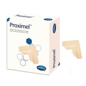Proximel Silicone Foam Dressing With Adhesive Border Box of 5, Tan