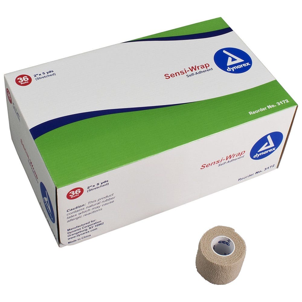 SensiWrap 3172 SelfAdherent Bandage Rolls, Case of 36